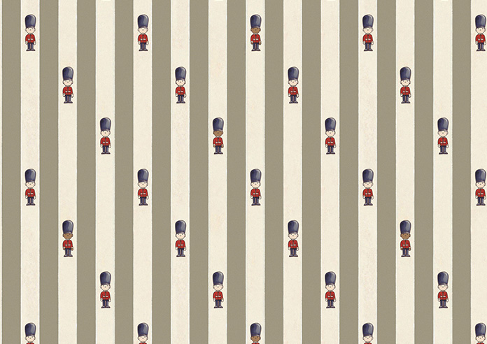 Kings Breakfast, Stripe Toast - Roman Blind - Image 7